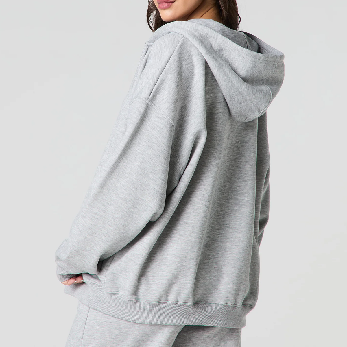 Oversized Full-Zip Hoodie