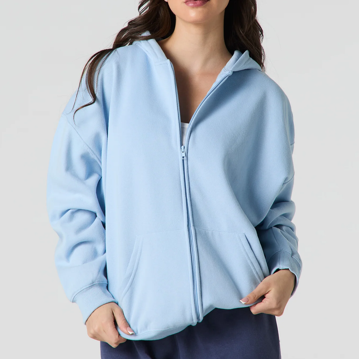 Oversized Full-Zip Hoodie